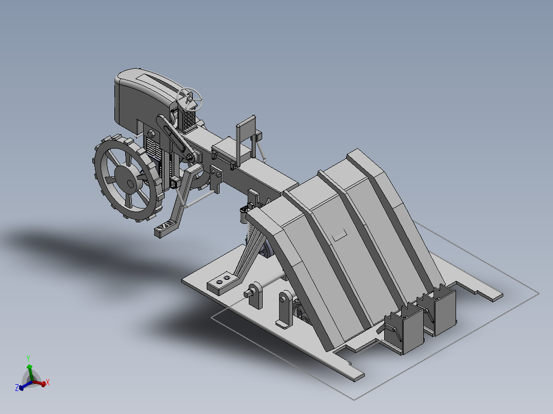 插秧机构正等轴测图