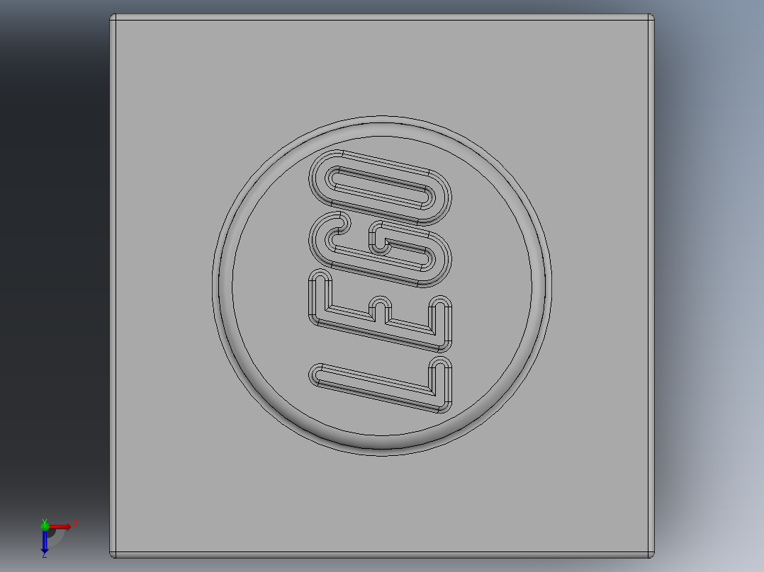 乐高套装 4421基本积木-300501 White Brick 1 x 1.SLDPRT俯视图