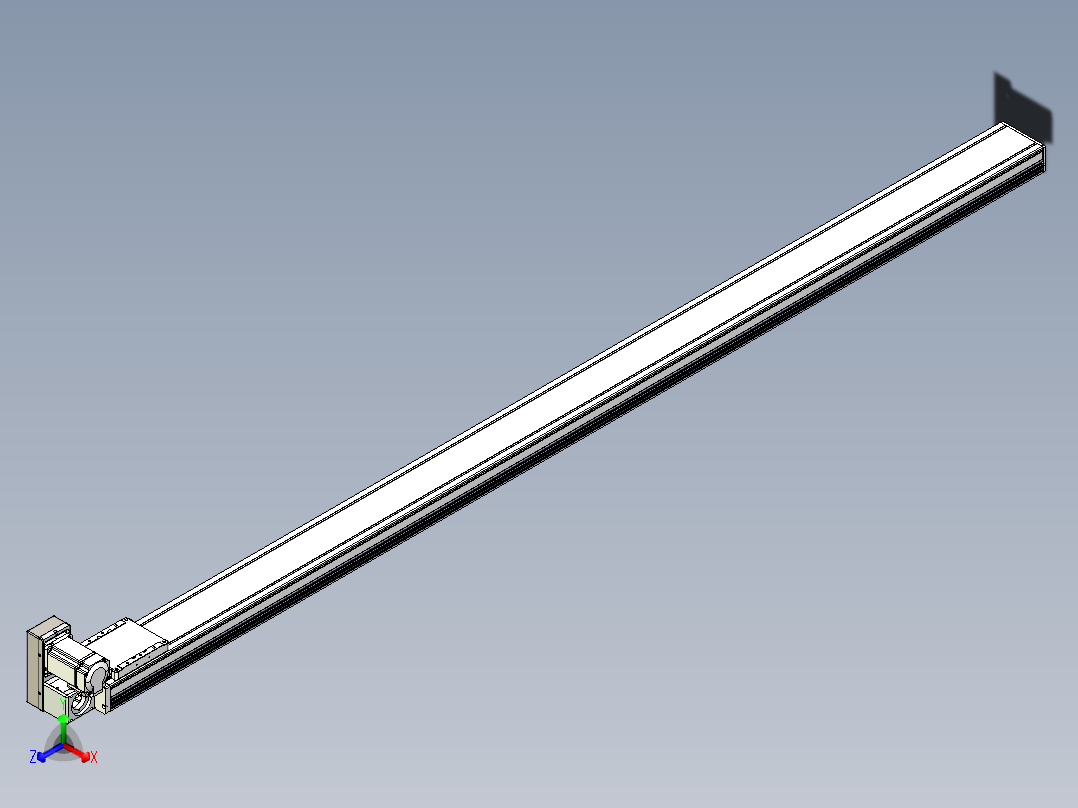 同步带全封闭直线模组TPA-HCB-105D-90-L2050-LU-C-P20-N3正等轴测图