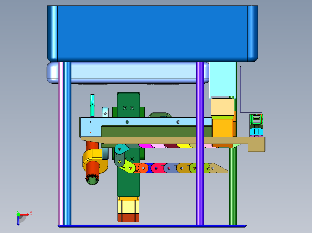 台式三轴等离子焊机俯视图