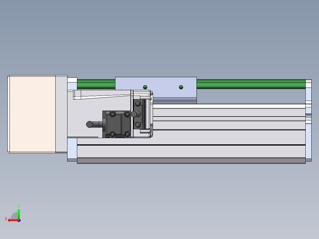 MTH丝杆半封闭模组MT75BS-BL-100W后视图
