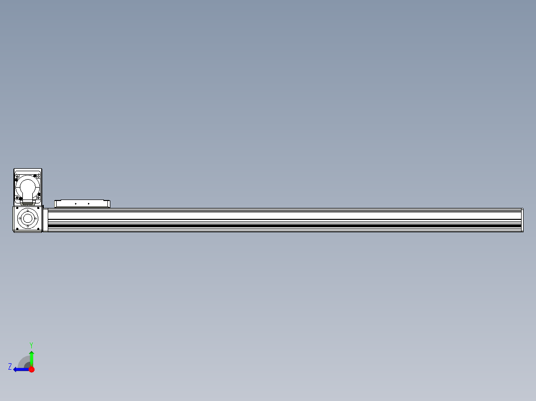 同步带全封闭直线模组TPA-HCB-105D-90-L900-LU-C-P20-N3右视图