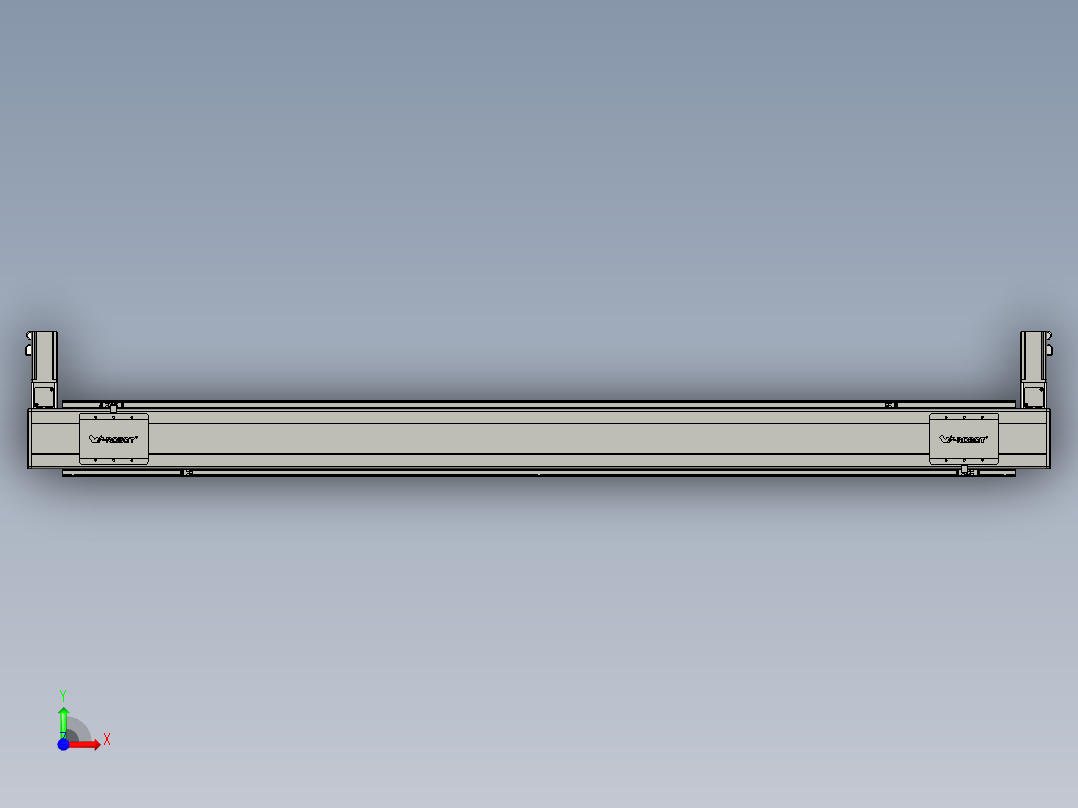 威洛博双电机滑台-VBC14S2-L100-S1800-BLR-P40-C6前视图