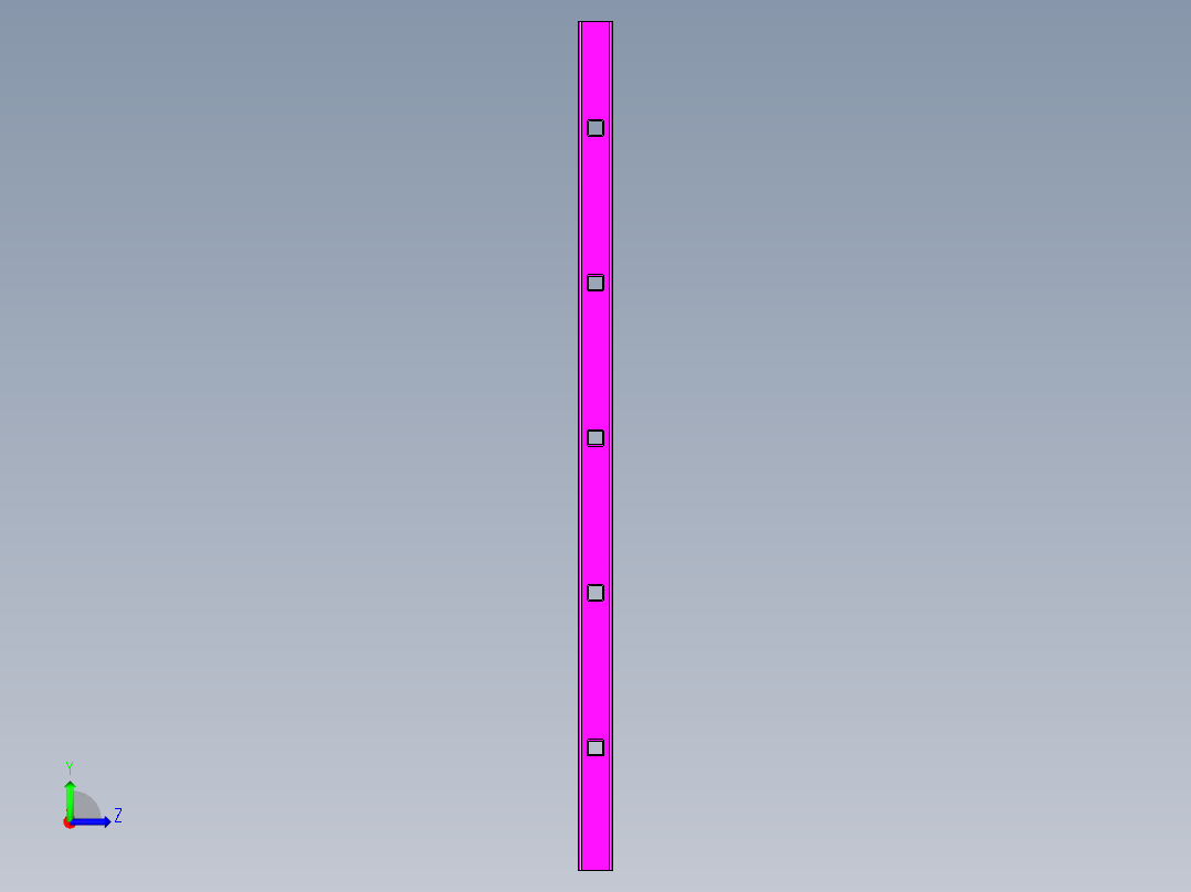 农用拖车左视图