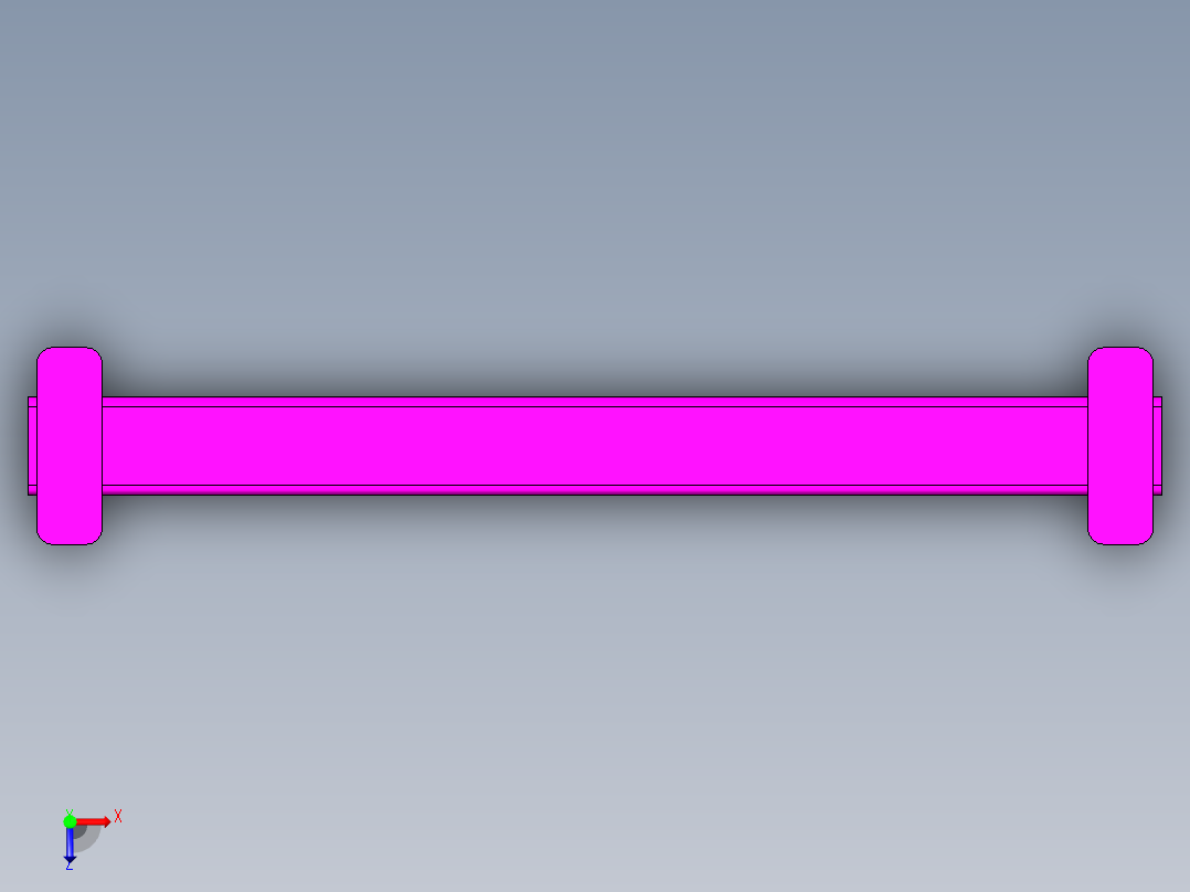 农用拖车俯视图