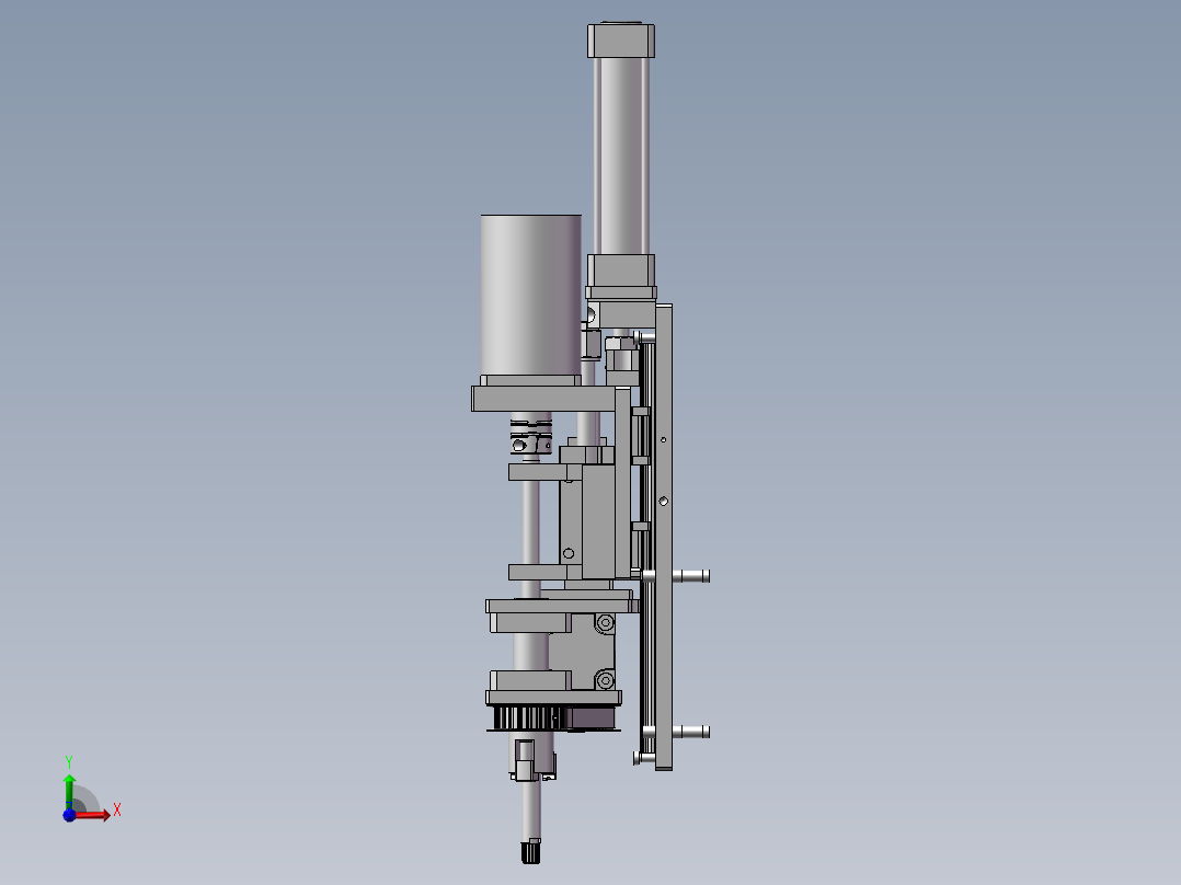 滚筒装配工具组件前视图