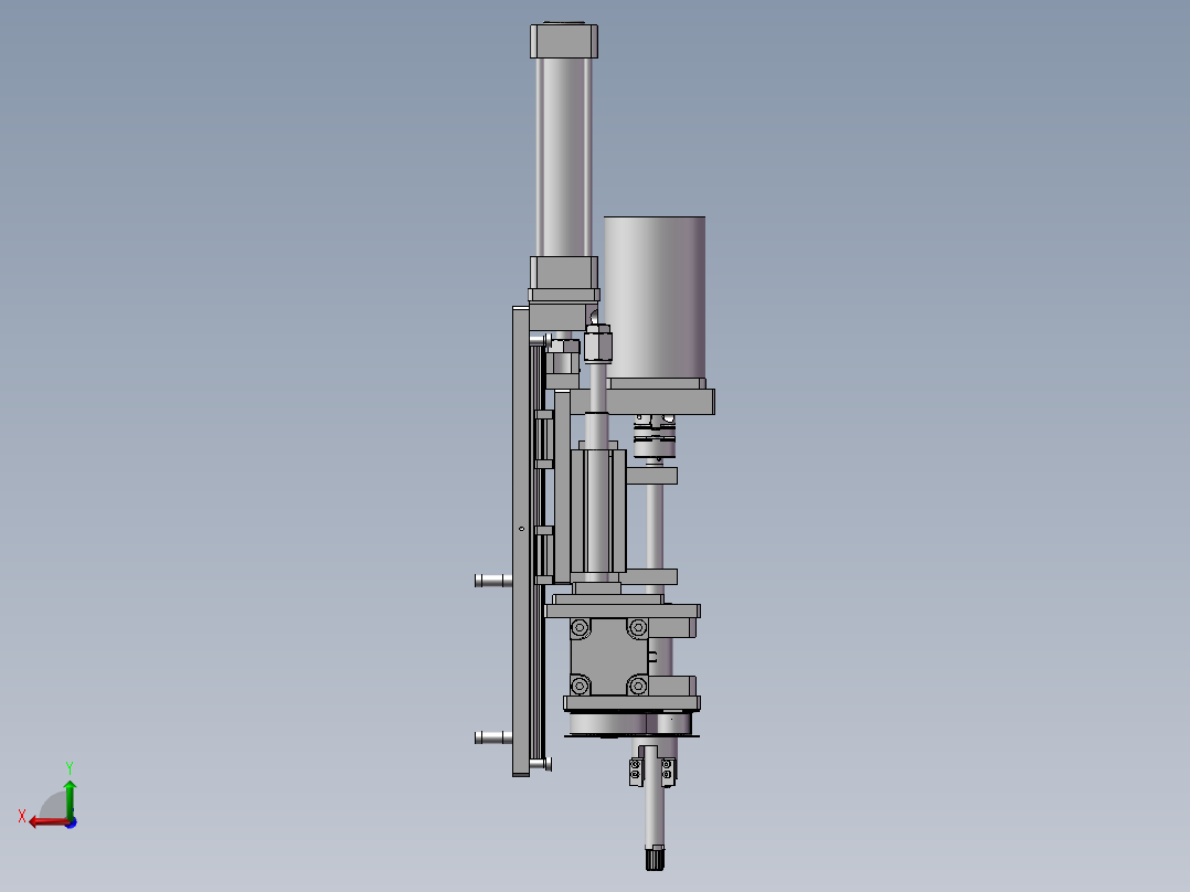 滚筒装配工具组件后视图