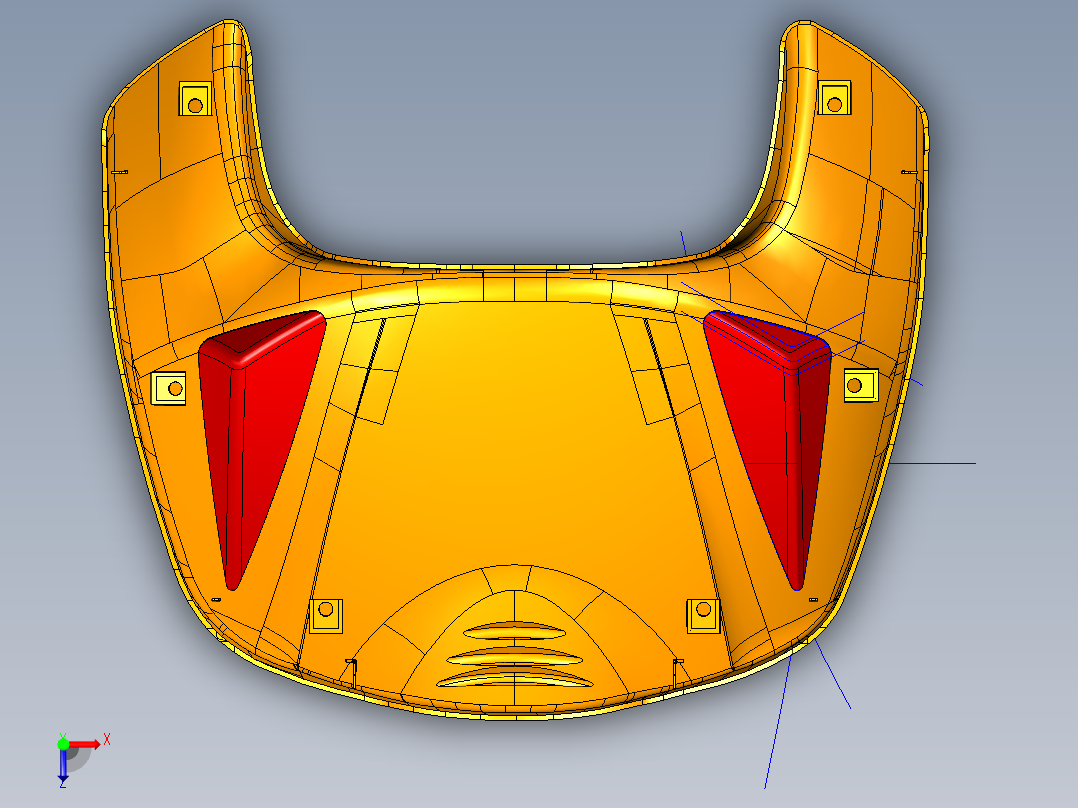 巴西本田弯梁摩托前面板俯视图