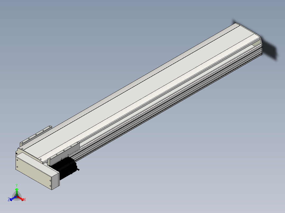 Toyo东佑达直线模组-ETH22-1350-BL-M75-C4主视图