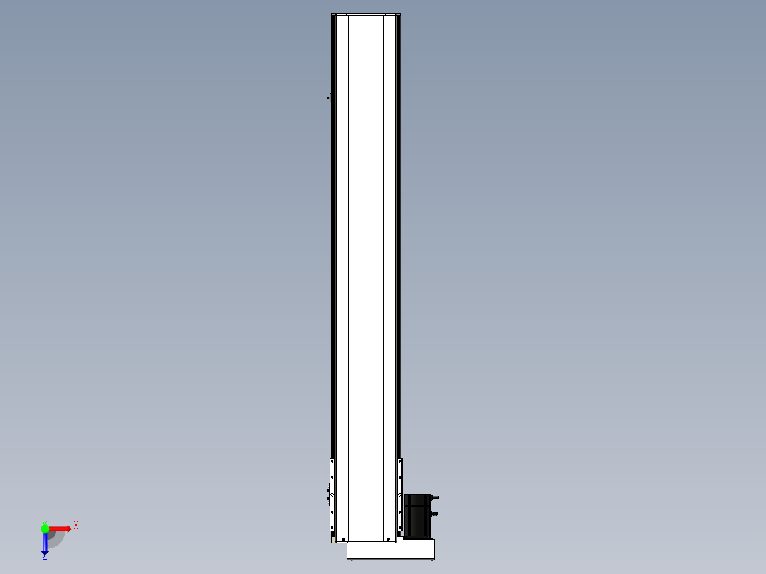 Toyo东佑达直线模组-ETH22-1350-BL-M75-C4俯视图