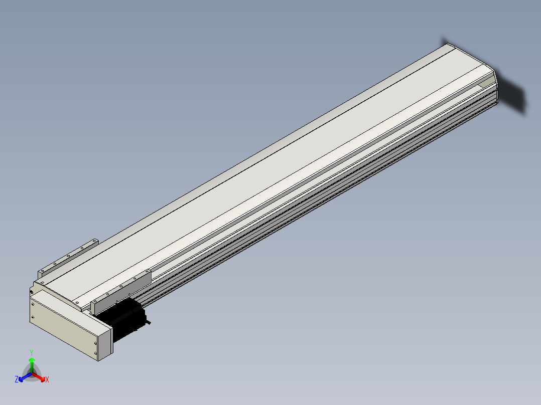 Toyo东佑达直线模组-ETH22-1350-BL-M75-C4正等轴测图