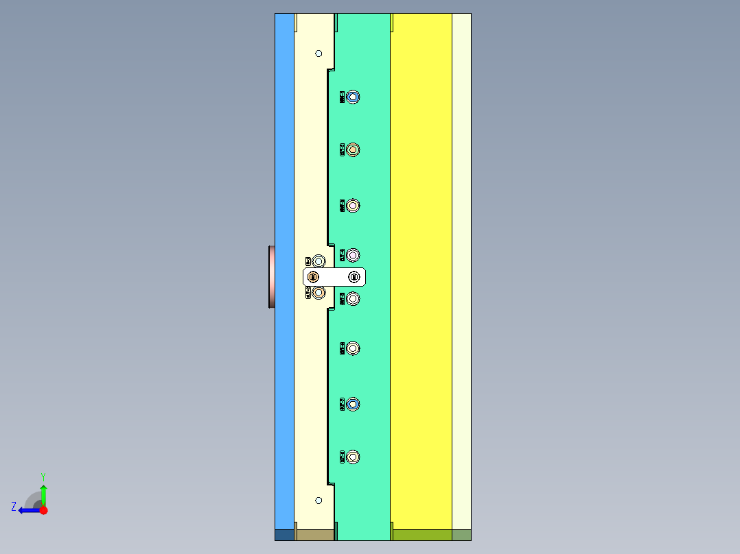 拼条灯条（注塑模具）右视图