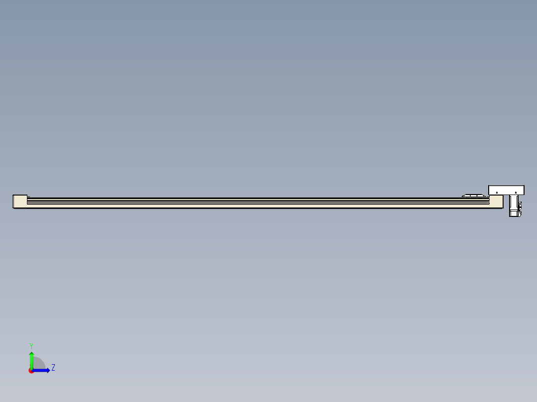 同步带全封闭直线模组TPA-HCB-65S-90-L1800-M-Y-P10-N3左视图