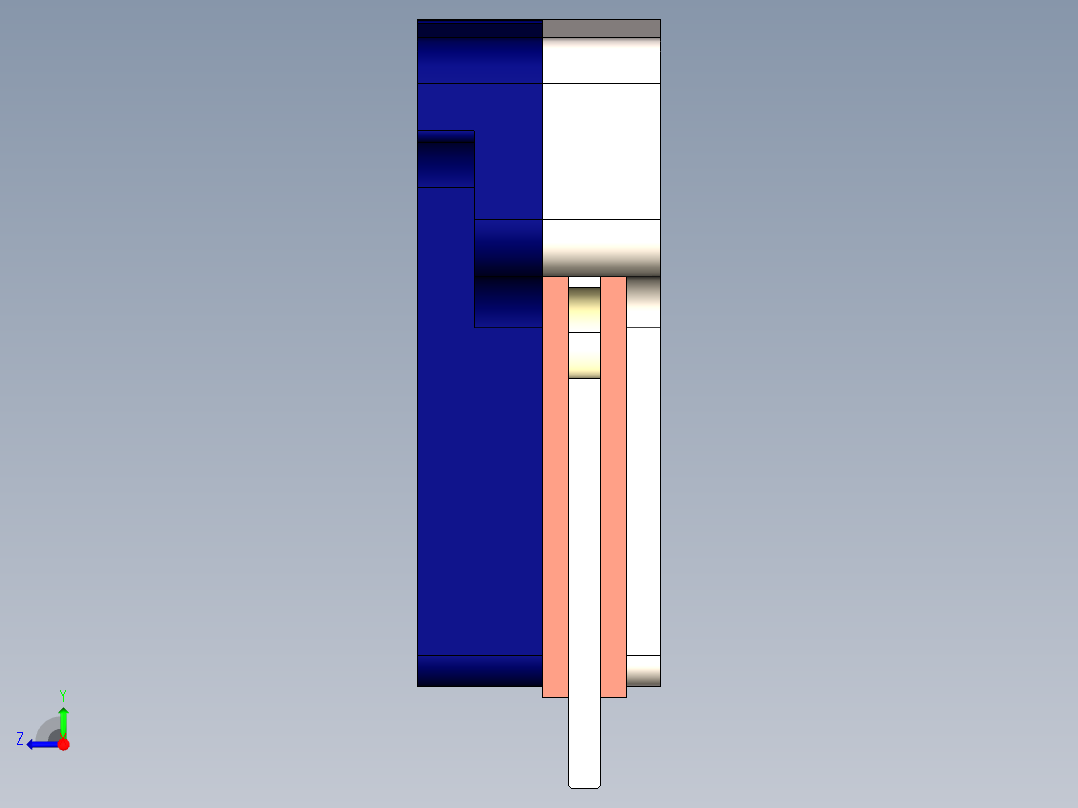SO-DIMM DDR4内存盖（冷却器）右视图