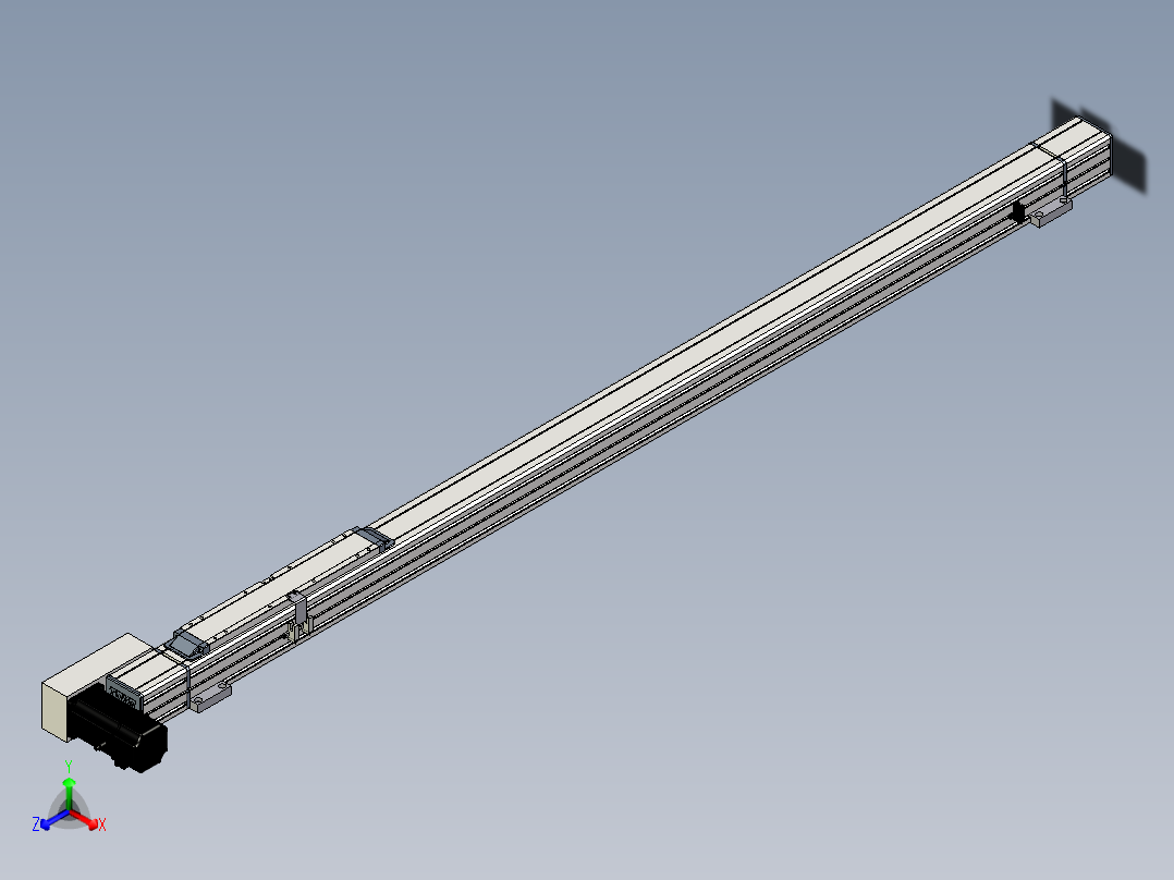 Toyo东佑达直线模组-M65-M-1200-L-M40-C4正等轴测图