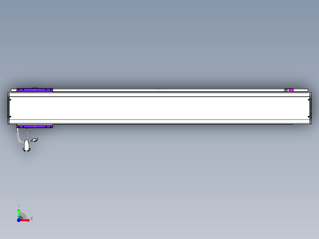 威洛博VL系列直线电机模组-VL14S2-S1100前视图