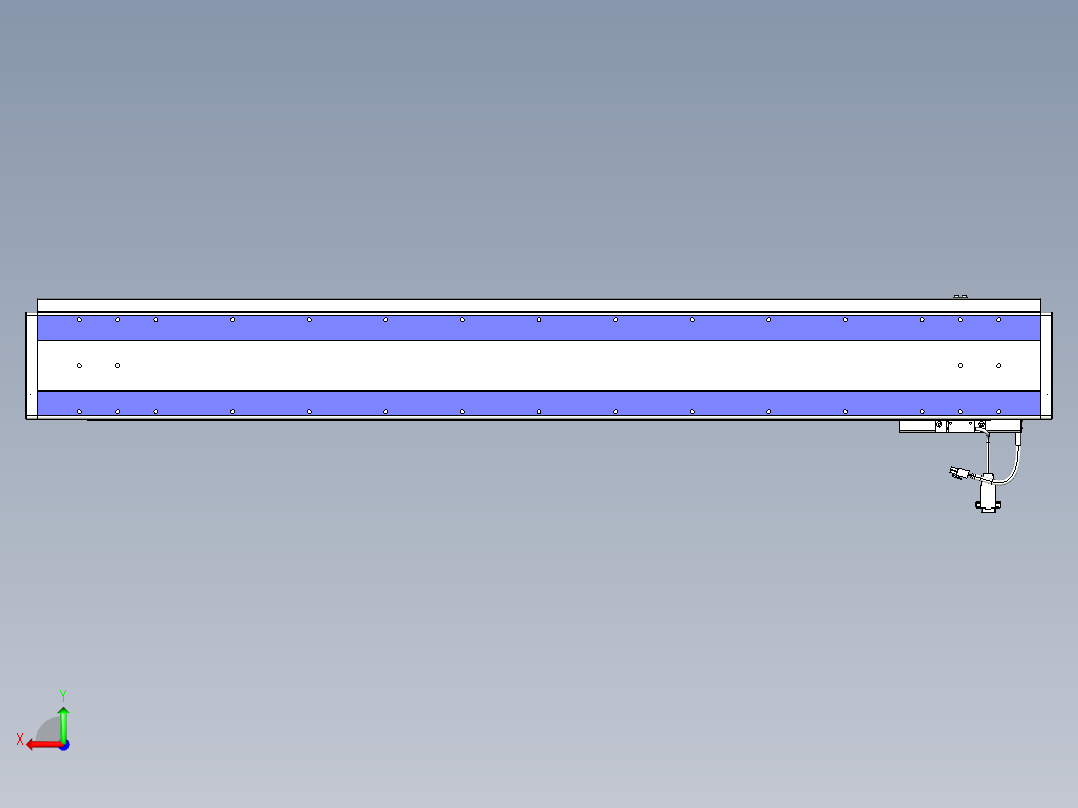 威洛博VL系列直线电机模组-VL14S2-S1100后视图