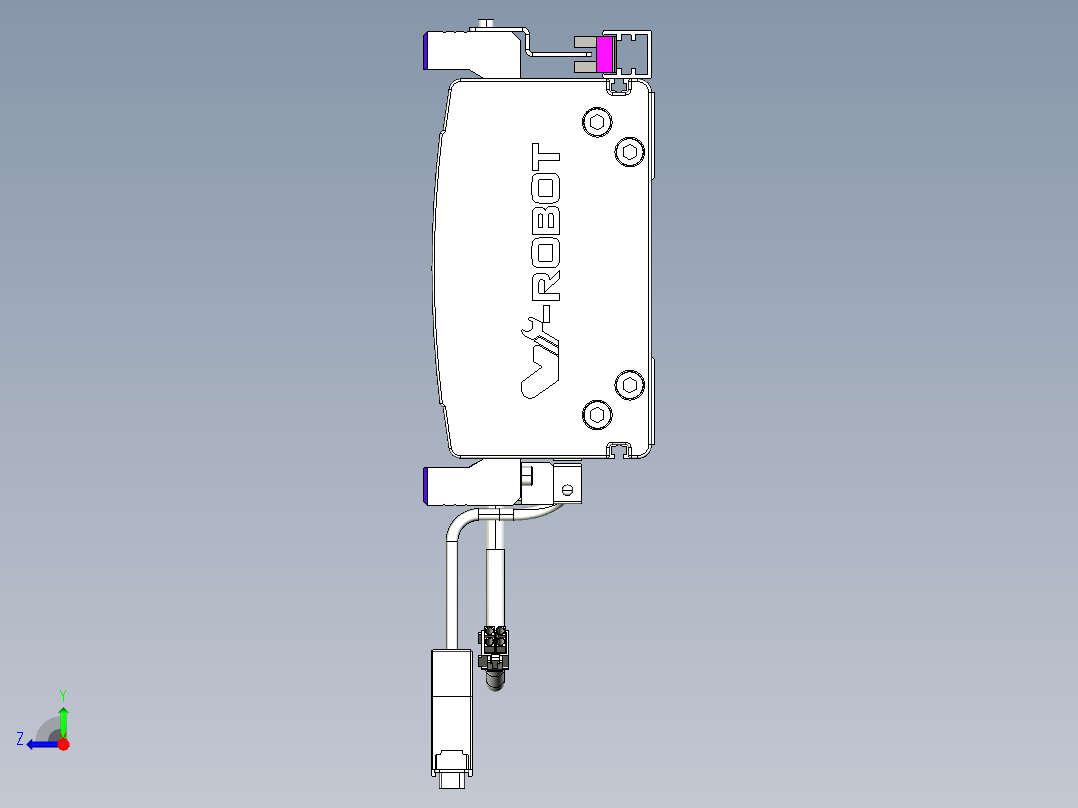 威洛博VL系列直线电机模组-VL14S2-S1100右视图