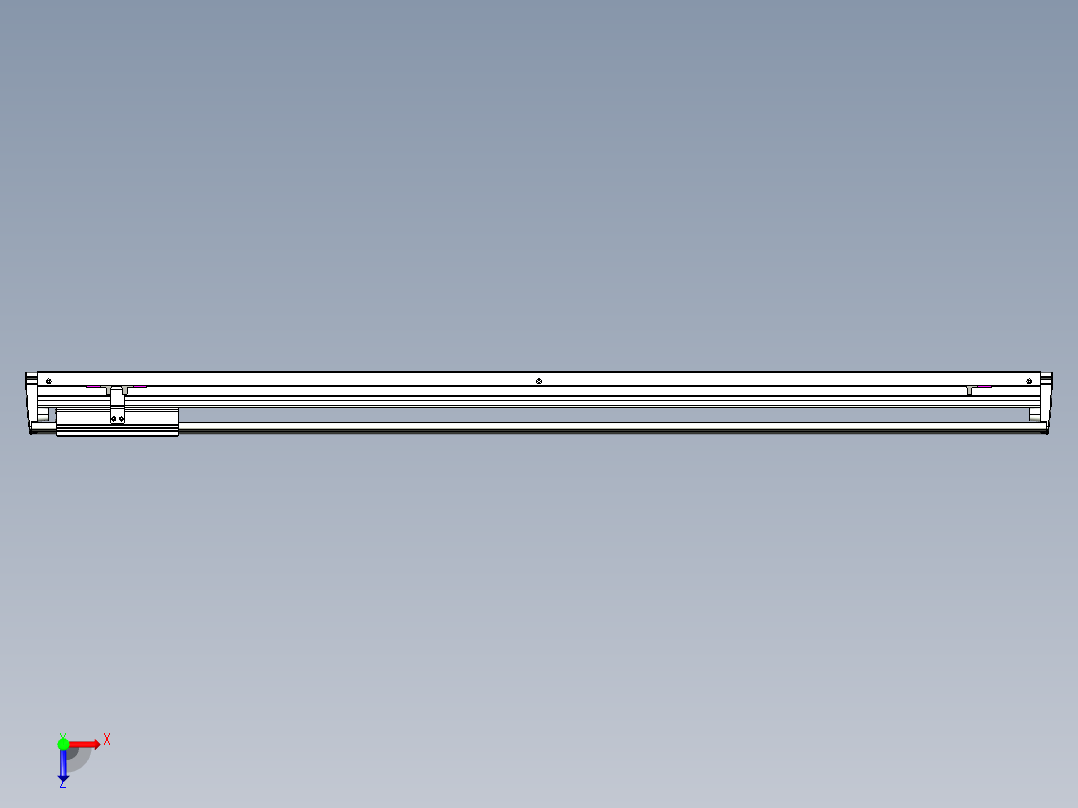 威洛博VL系列直线电机模组-VL14S2-S1100俯视图