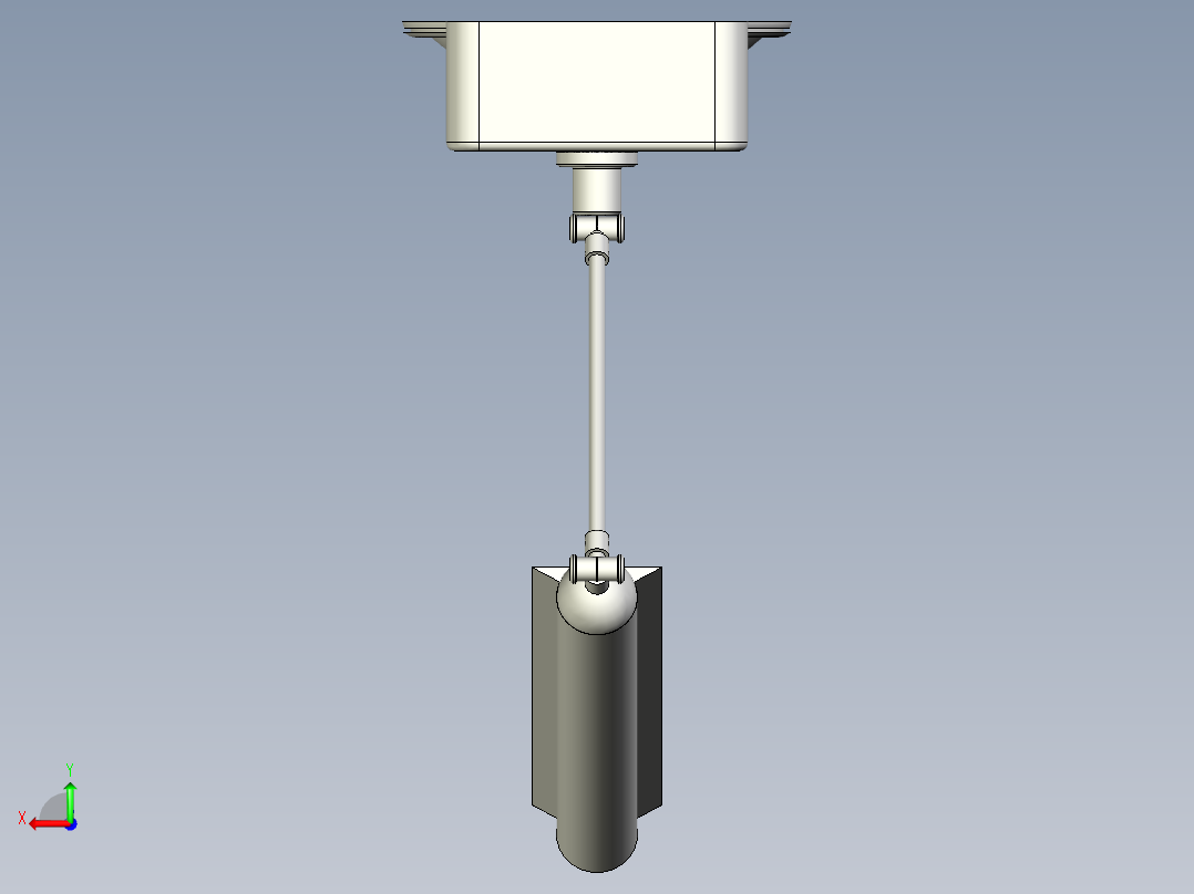 可爱的台灯模型后视图