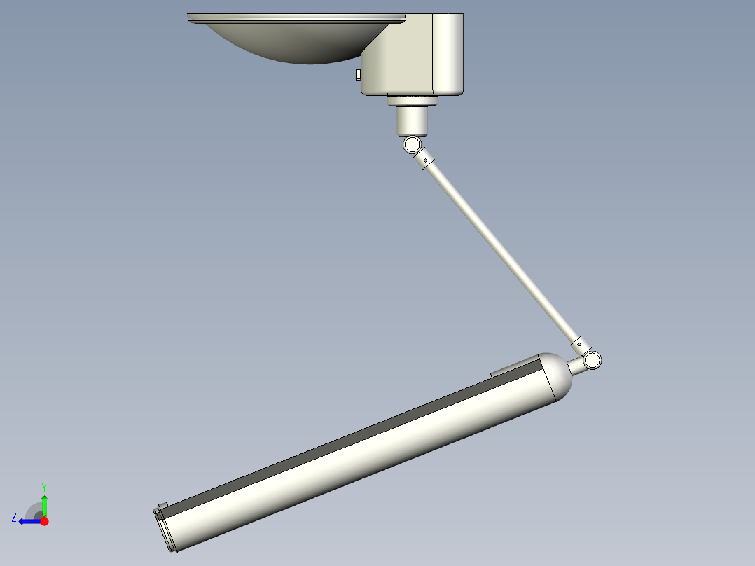 可爱的台灯模型右视图