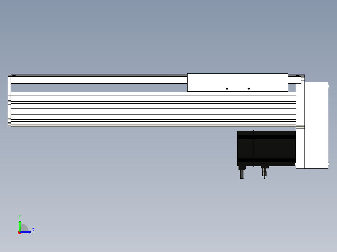 Toyo东佑达直线模组-ETH22-350-BM-750W左视图