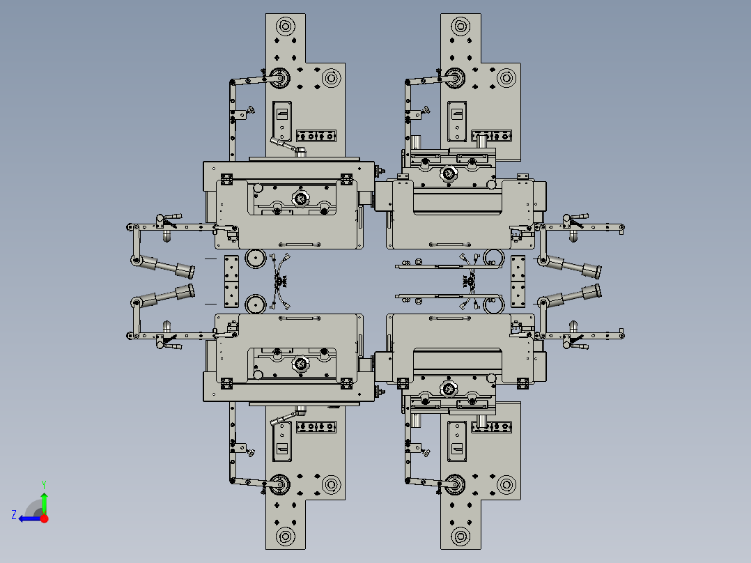 自动供料加工系统右视图