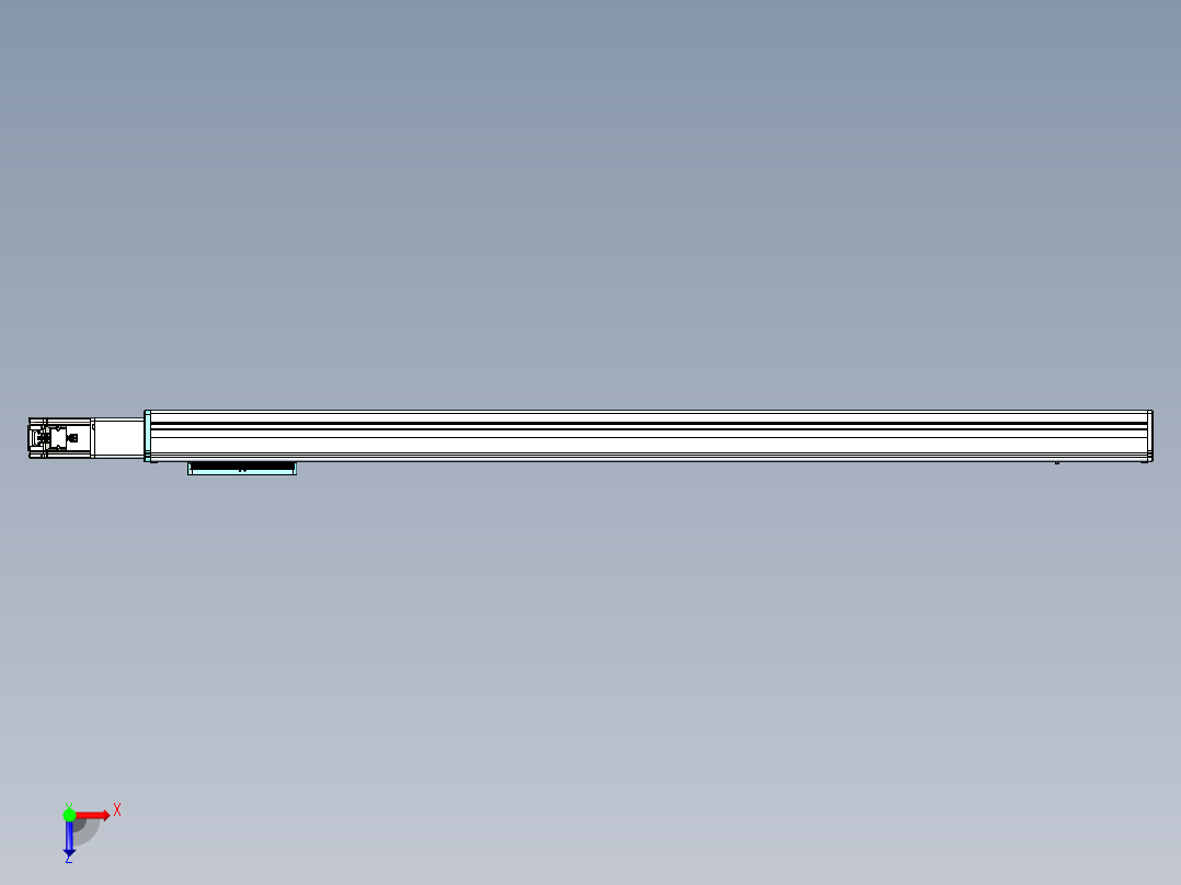 威洛博VC丝杆传动-无尘环境VC14-Lxx-C-S1200-BC-ZP40-C3俯视图