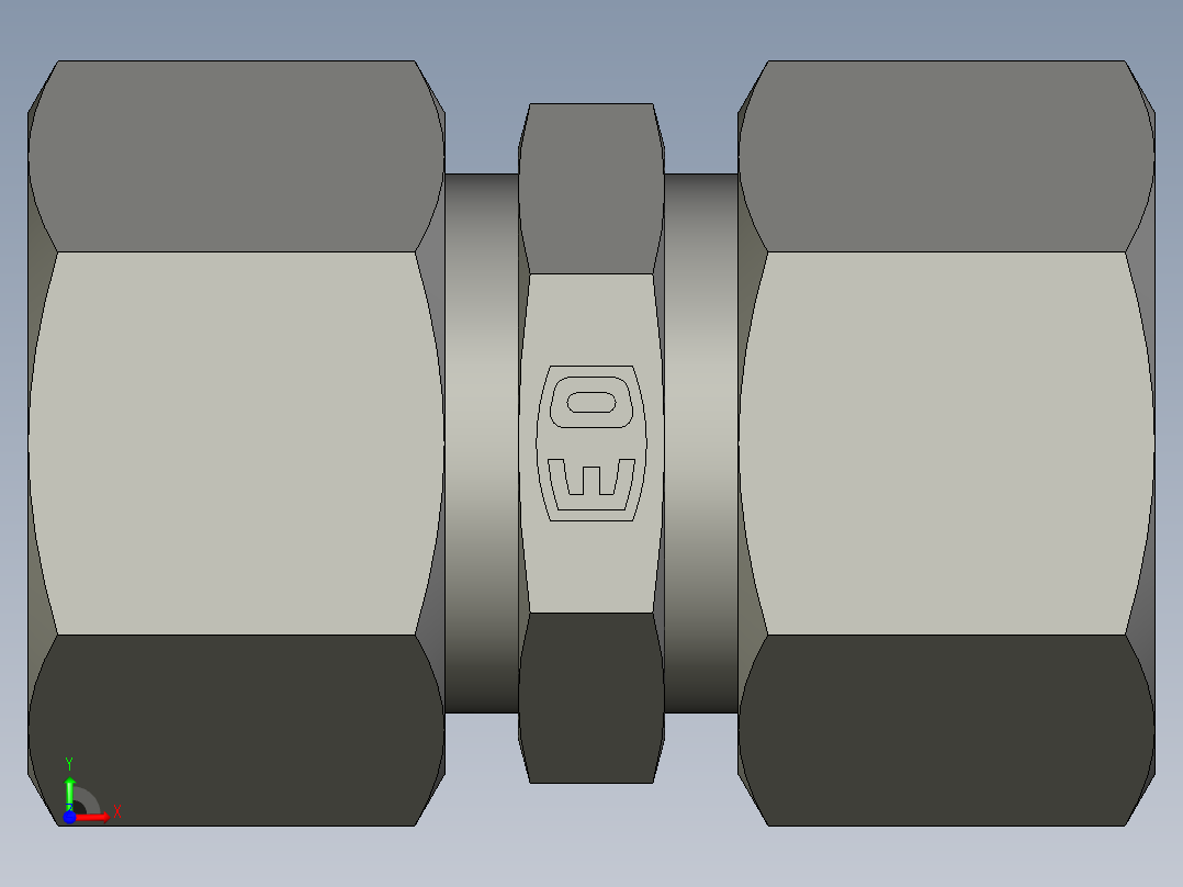 卡套式工业通用硬管接头EO Union G15ZLCF前视图