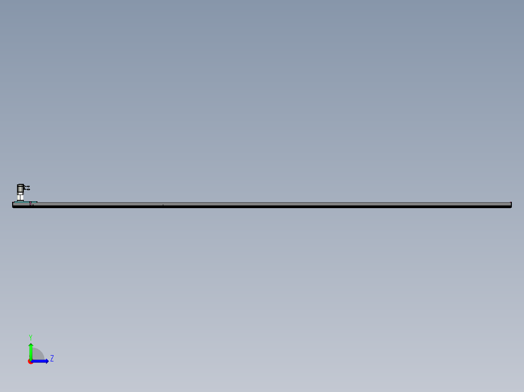 东锦齿条传动DH175G-L167-6400-BU-减速机+750W.STEP左视图