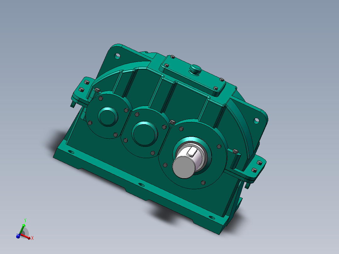 ZLY型硬齿面圆柱齿轮减速器125主视图