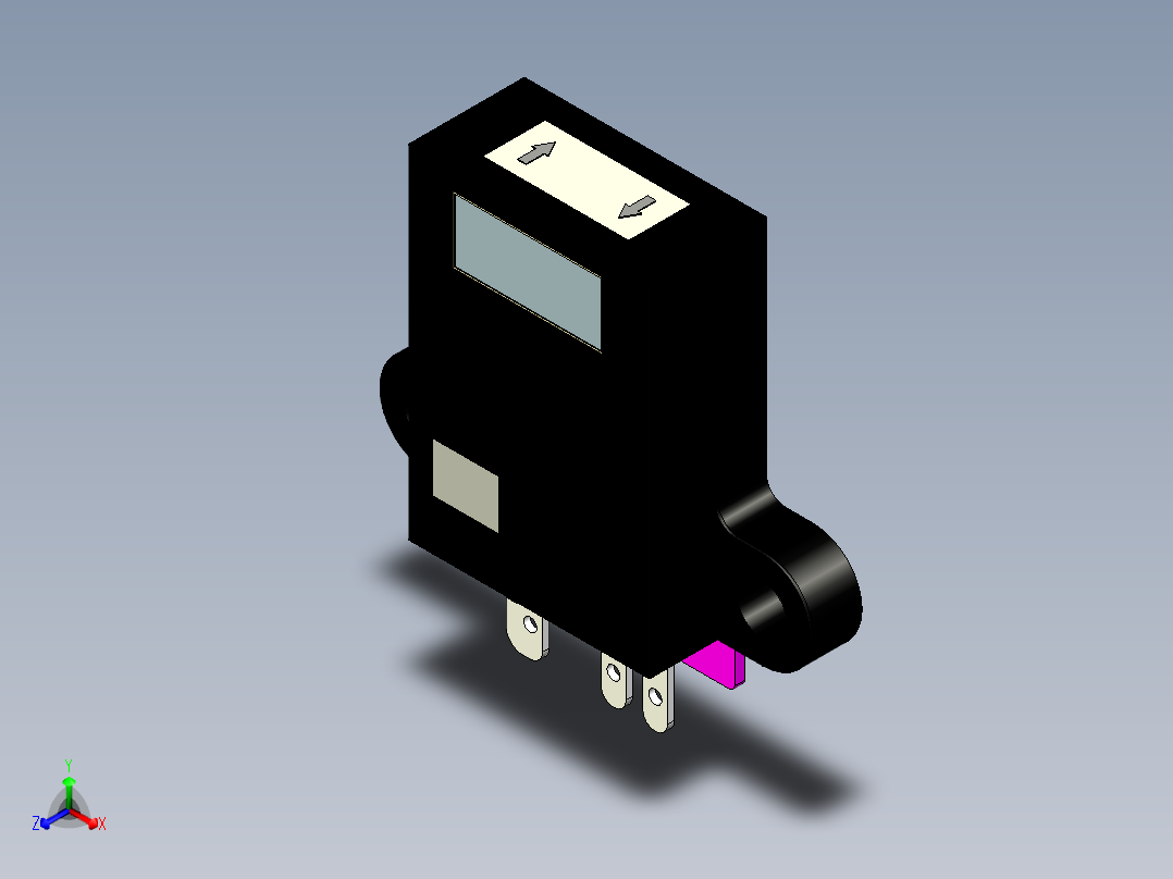 光电_激光传感器04）LSD-W07-C正等轴测图