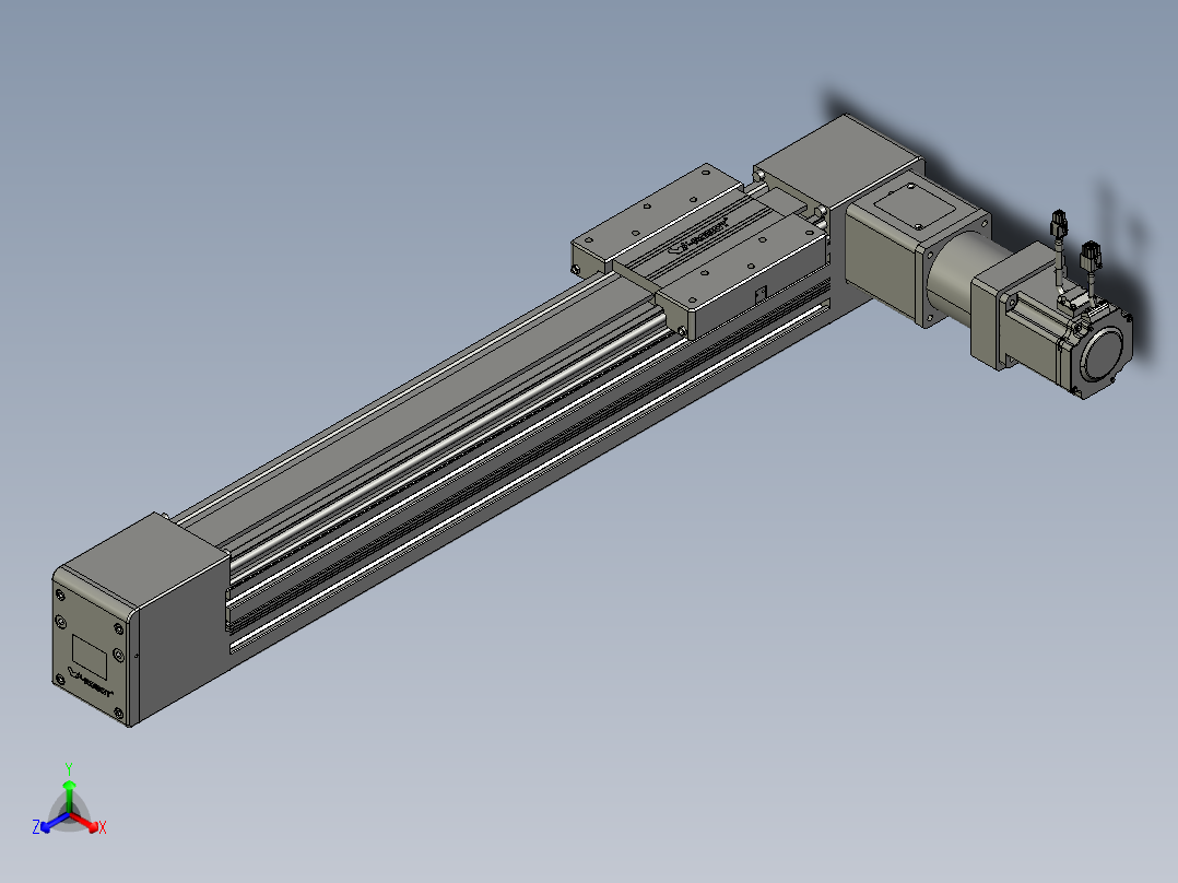威洛博直线电机模组EB10-L224-S550-R-ZP75-MS3-5K主视图