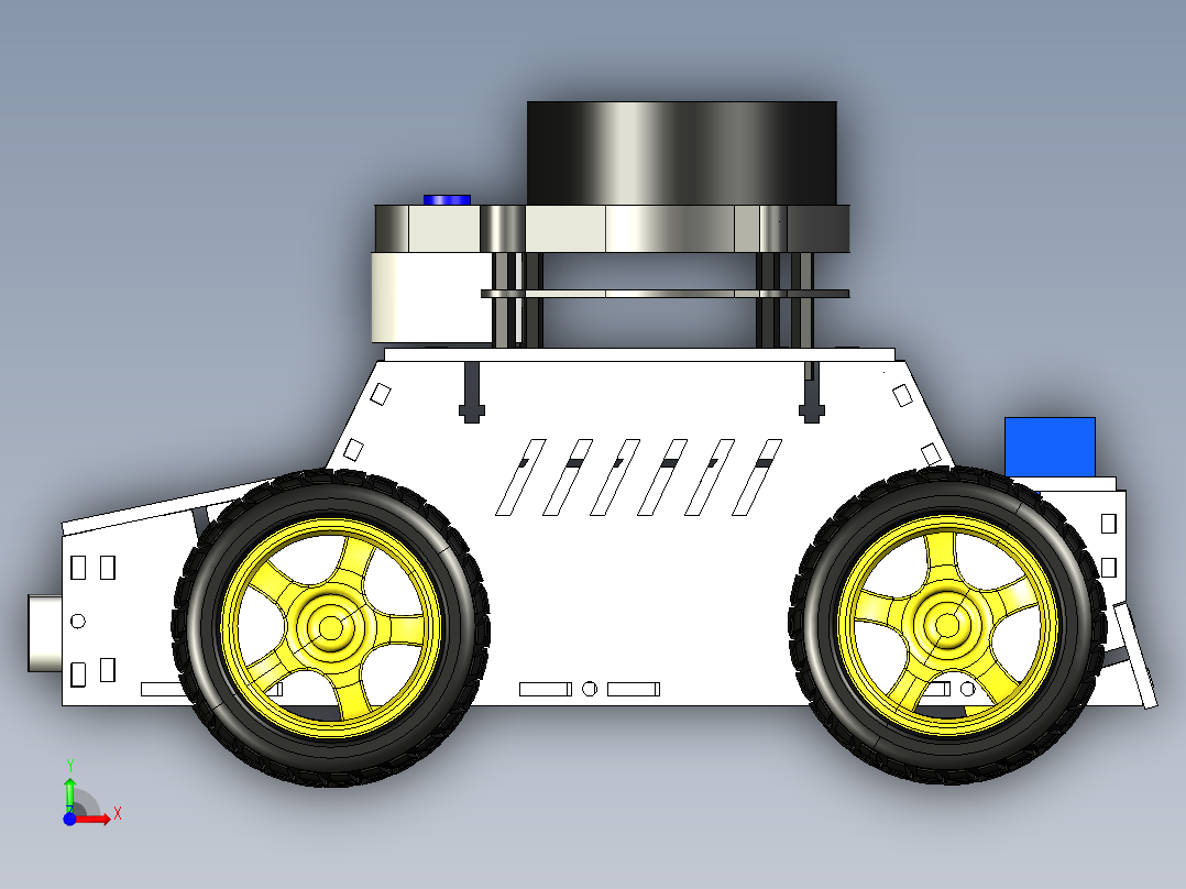 智能巡检机器人前视图