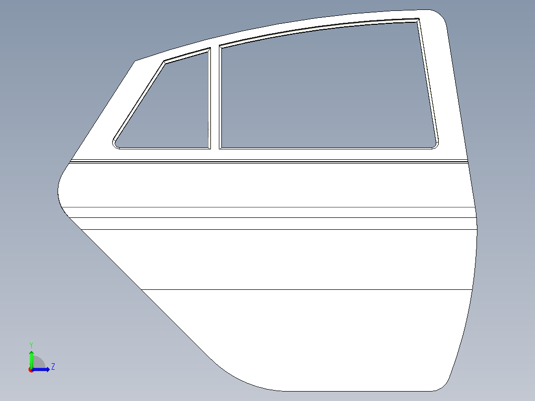 车门 引擎盖 (4)左视图