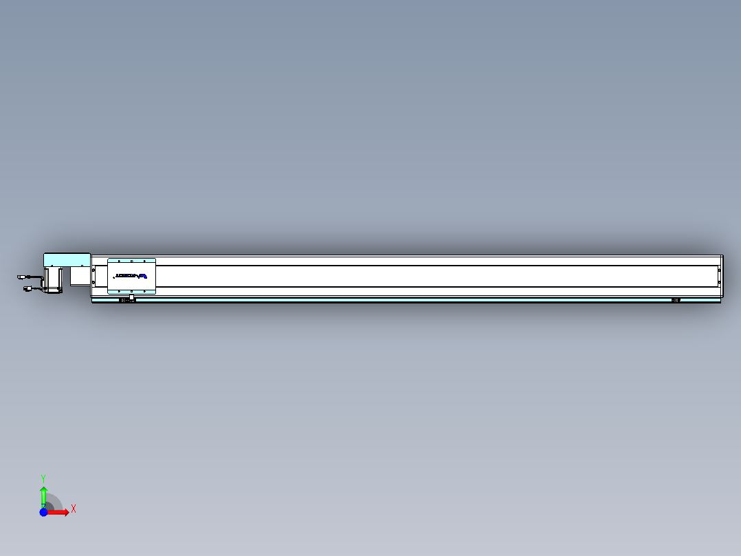 威洛博VBC同步带传动一无尘环境VBC14-L45-S1800-BR-ZP40-C3前视图
