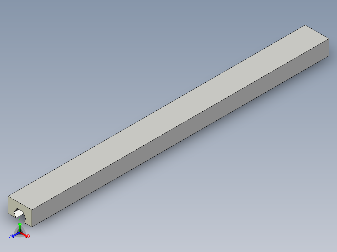 滑軌SBG-3D多系列多零件图纸模型主视图