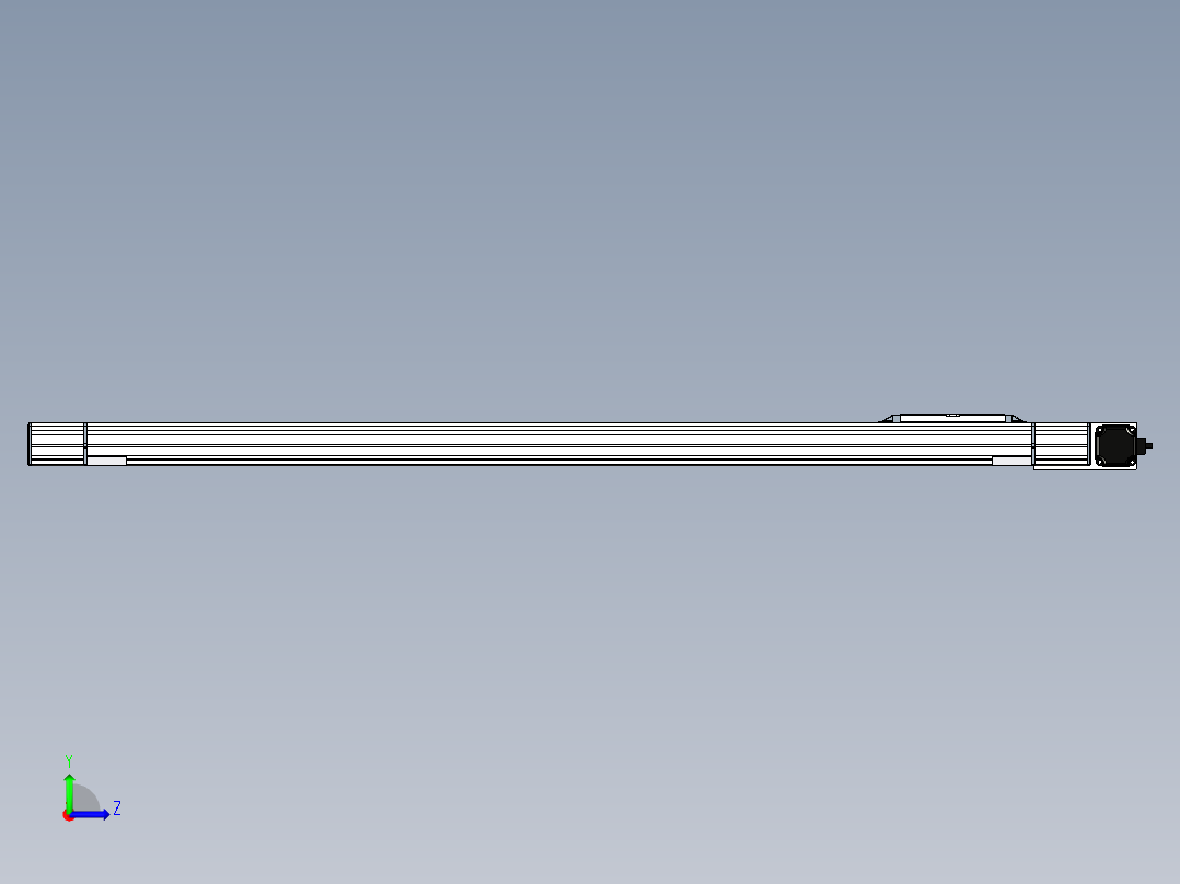 Toyo东佑达直线模组-M65-S-1200-R-M40-C4左视图