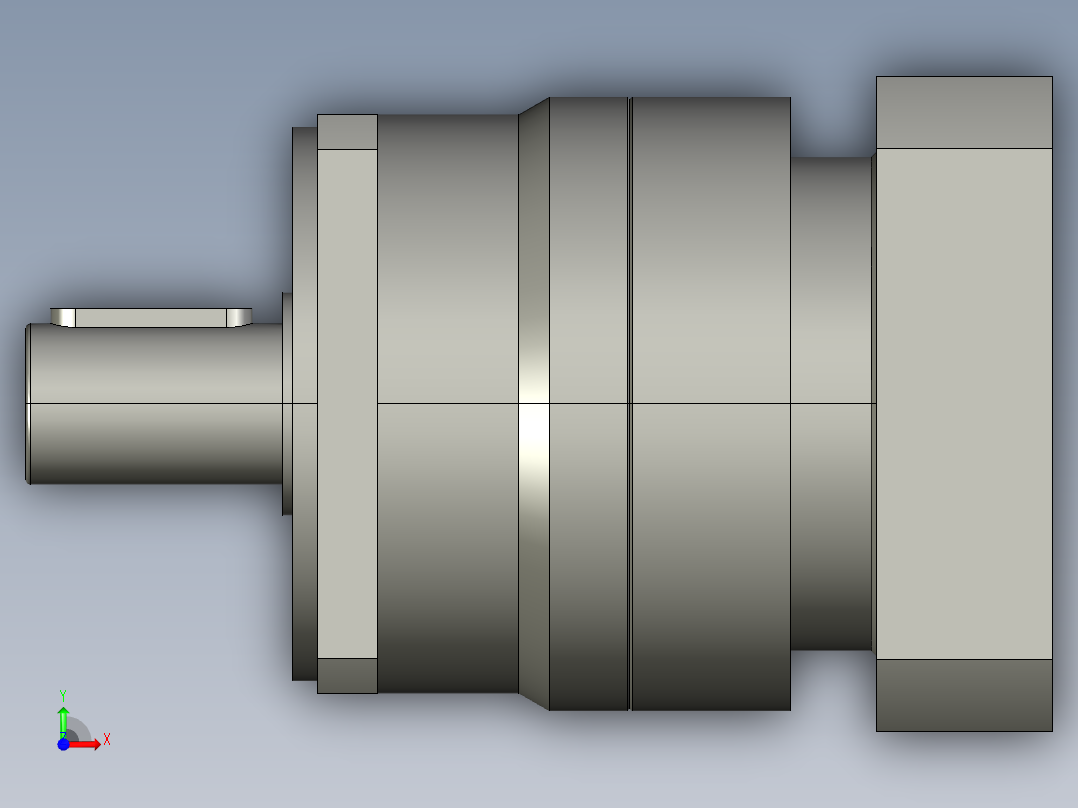 斜齿PHL115-L1 24-110-145-M8 CZ32.STEP前视图