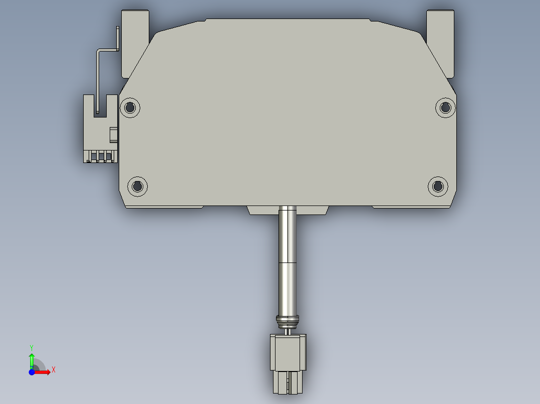 东锦丝杆传动-直线滑台模组DH135-C-L10-S850-BC-P400W-C3前视图