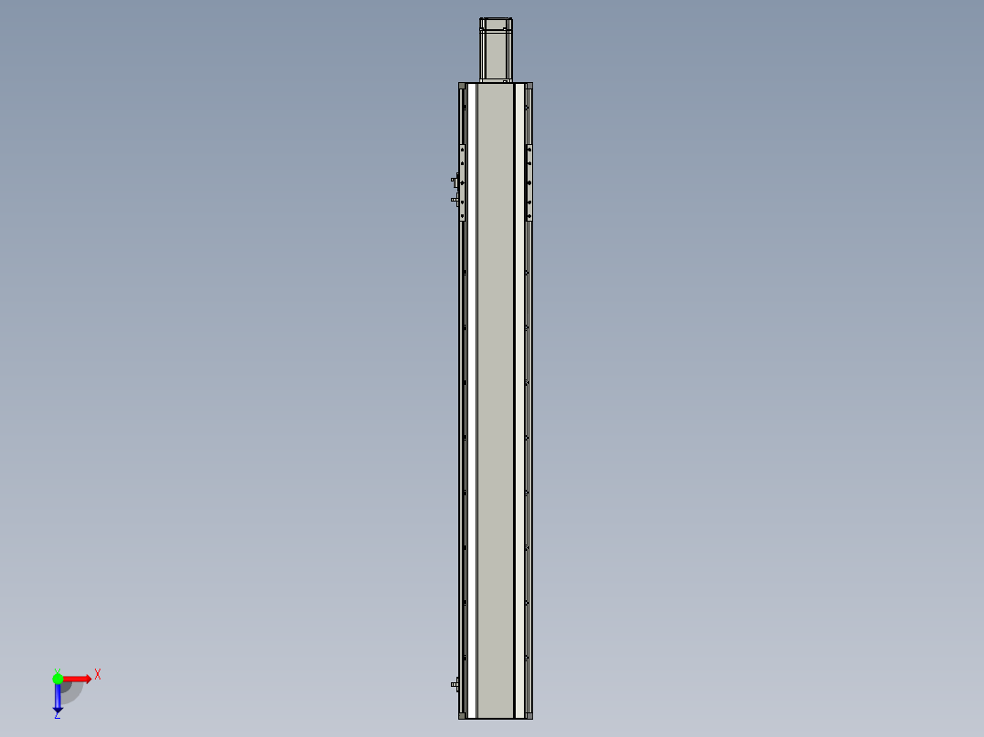 东锦丝杆传动-直线滑台模组DH135-C-L10-S850-BC-P400W-C3俯视图