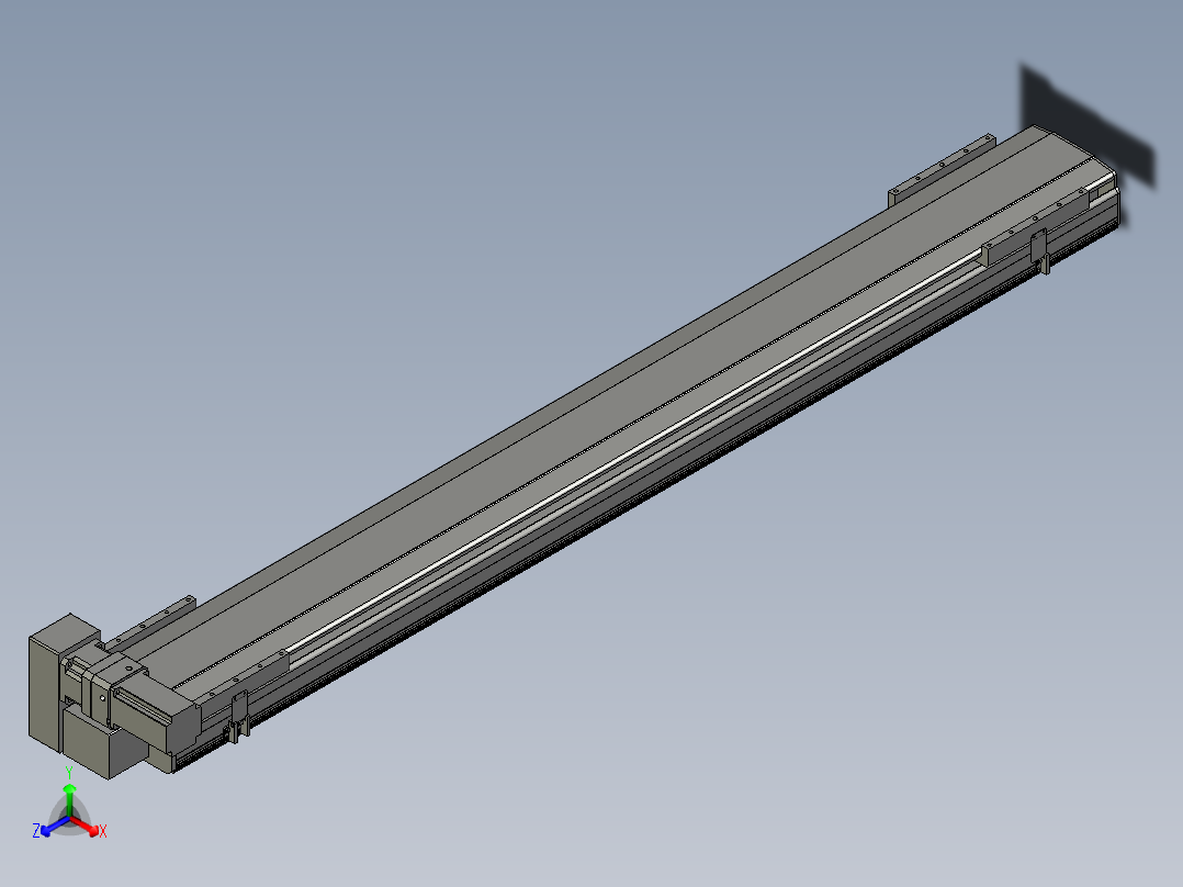 直线模组LHB21-L40-S1800-LU设计图纸主视图