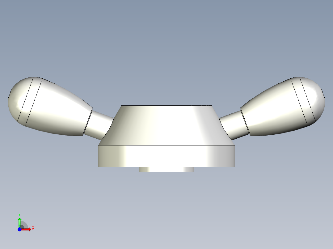 TWO-ARM把手VBR.2-3D多系列多零件图纸模型前视图