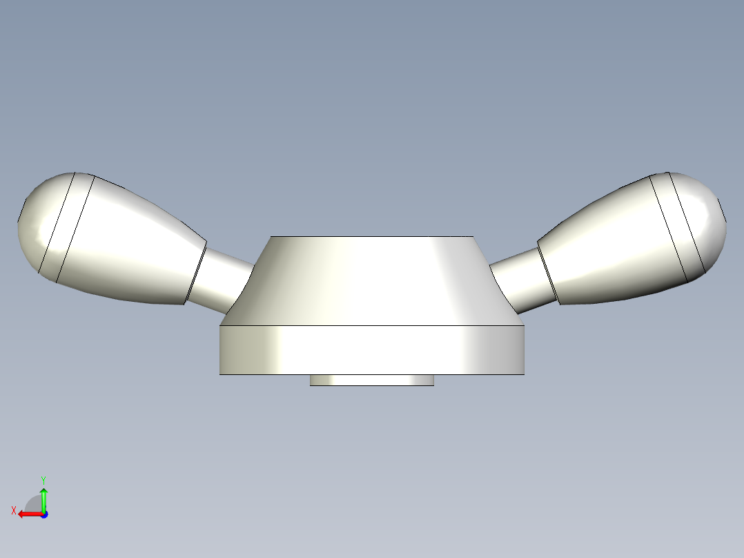TWO-ARM把手VBR.2-3D多系列多零件图纸模型后视图