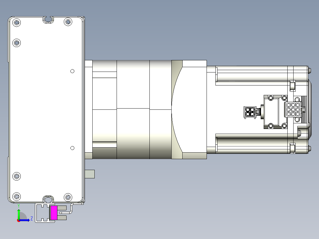 威洛博VG 系列模组VG17-L50π-S150-BC-ZP75B-C3-K左视图