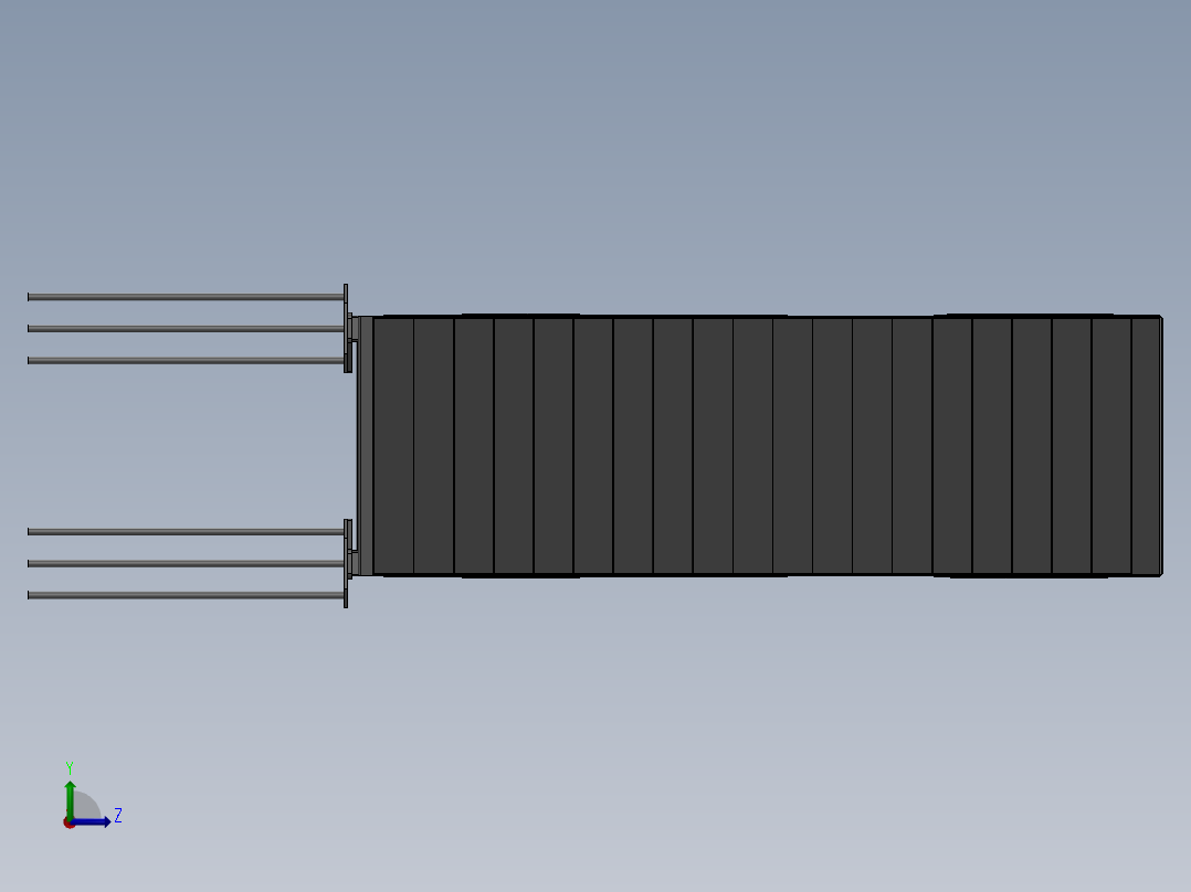狗狗训练用梯子左视图