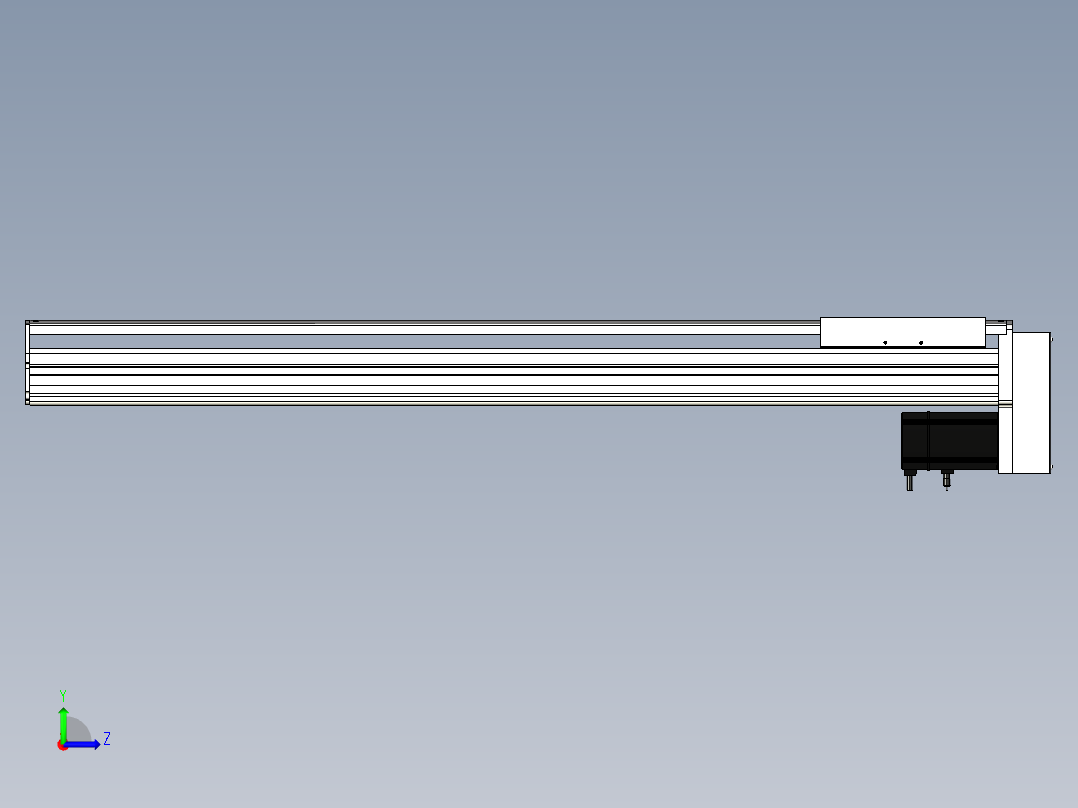 Toyo东佑达直线模组-ETH22-1050-BM-750W左视图