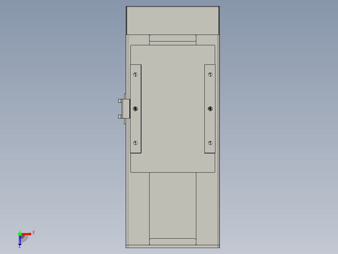 直线模组LHC17-S100-D设计图纸俯视图