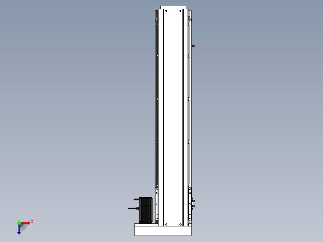 Toyo东佑达直线模组-ETH17-800-BR-M40俯视图