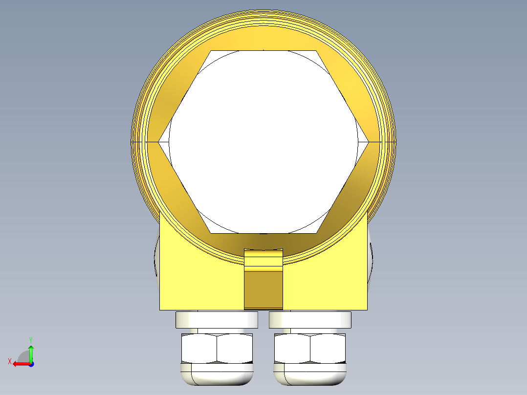 超声波设备-TRANSMITTER-RANGE-6m-19.7ft-PVDF-BODY-4-20mA-2-WIRE-HART-ATEX-NPT-THREAD后视图